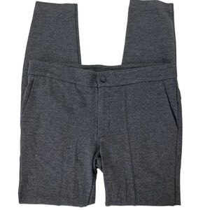 EUC Athleta Womens Gray Versatile Activewear Front Seam Stretch Pants Size 6